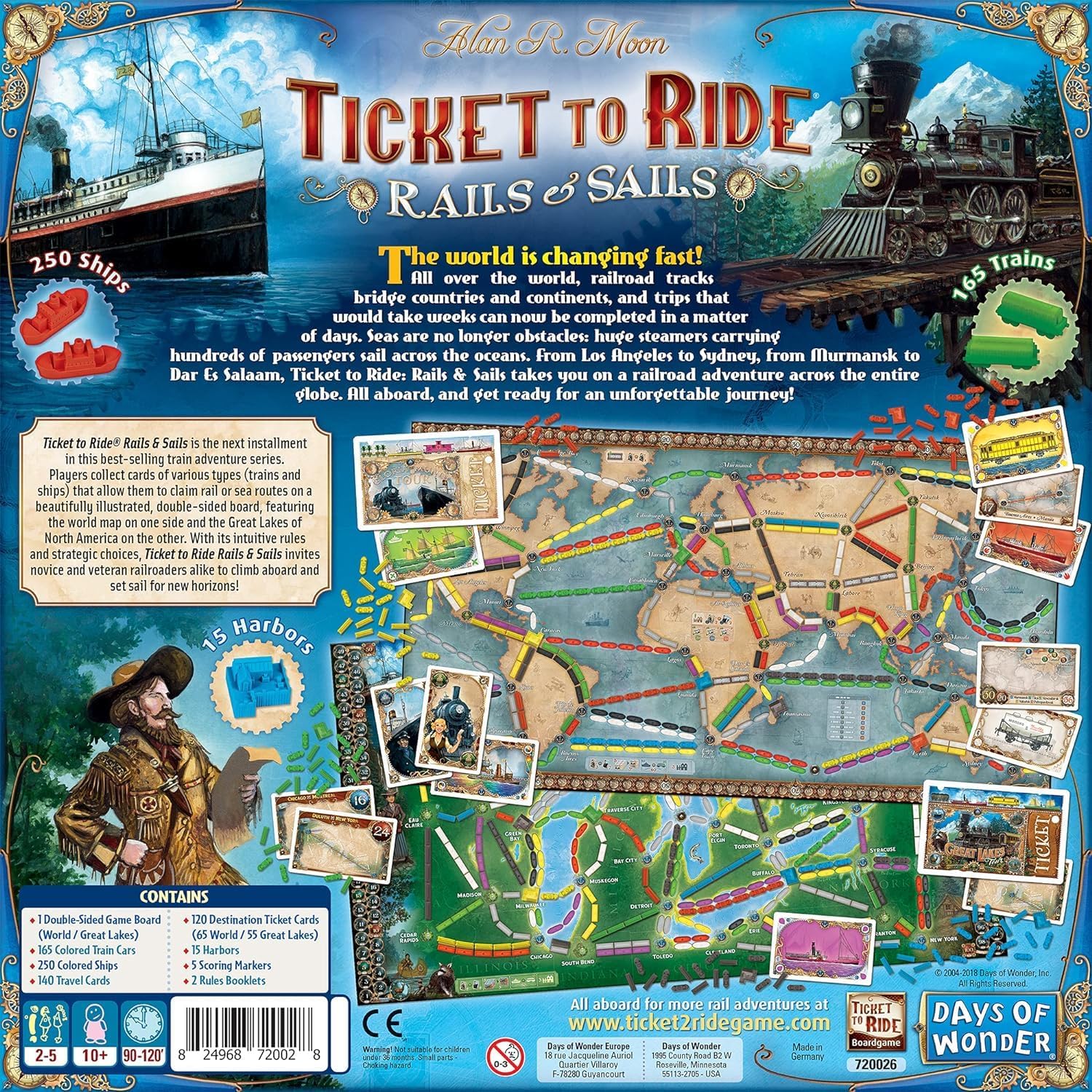 Ticket to Ride: Rails and Sails、Days of Wonder、kayou