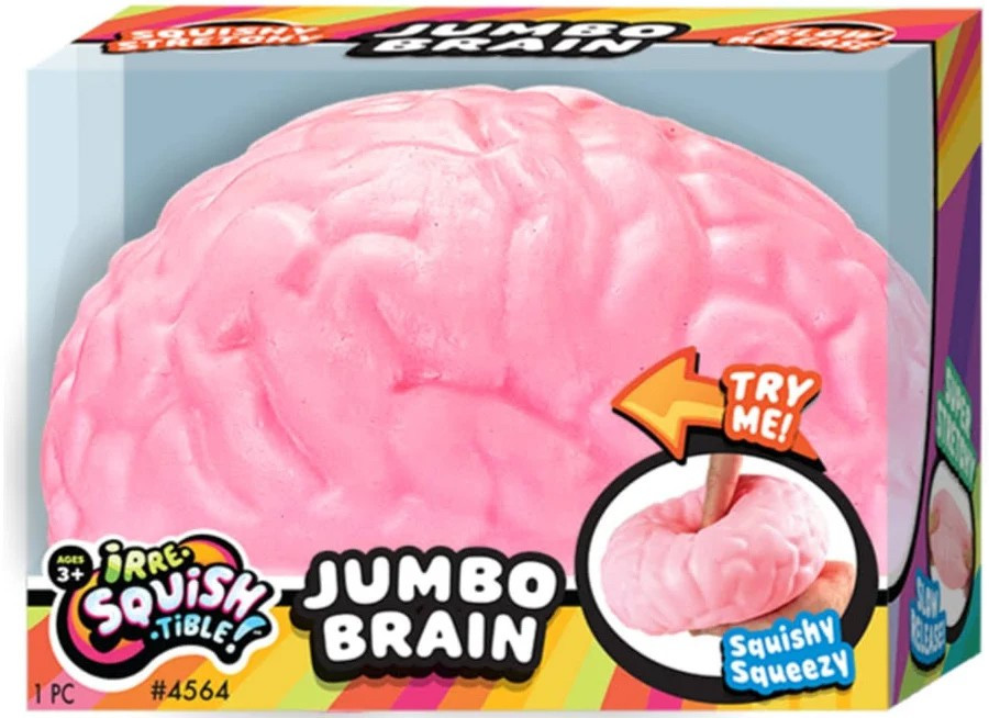 Irre-Squish-Tible! Jumbo Brain Squishy Toy、ToyWiz、kayou