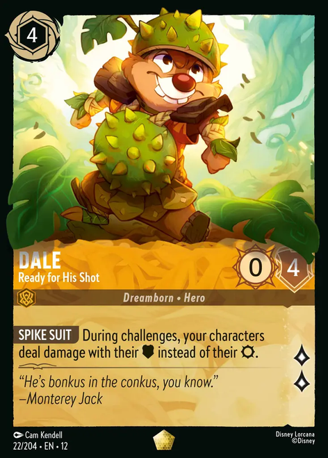 Dale - Ready for His Shot (Foil) | Wilds Unknown、Disney Lorcana、kayou