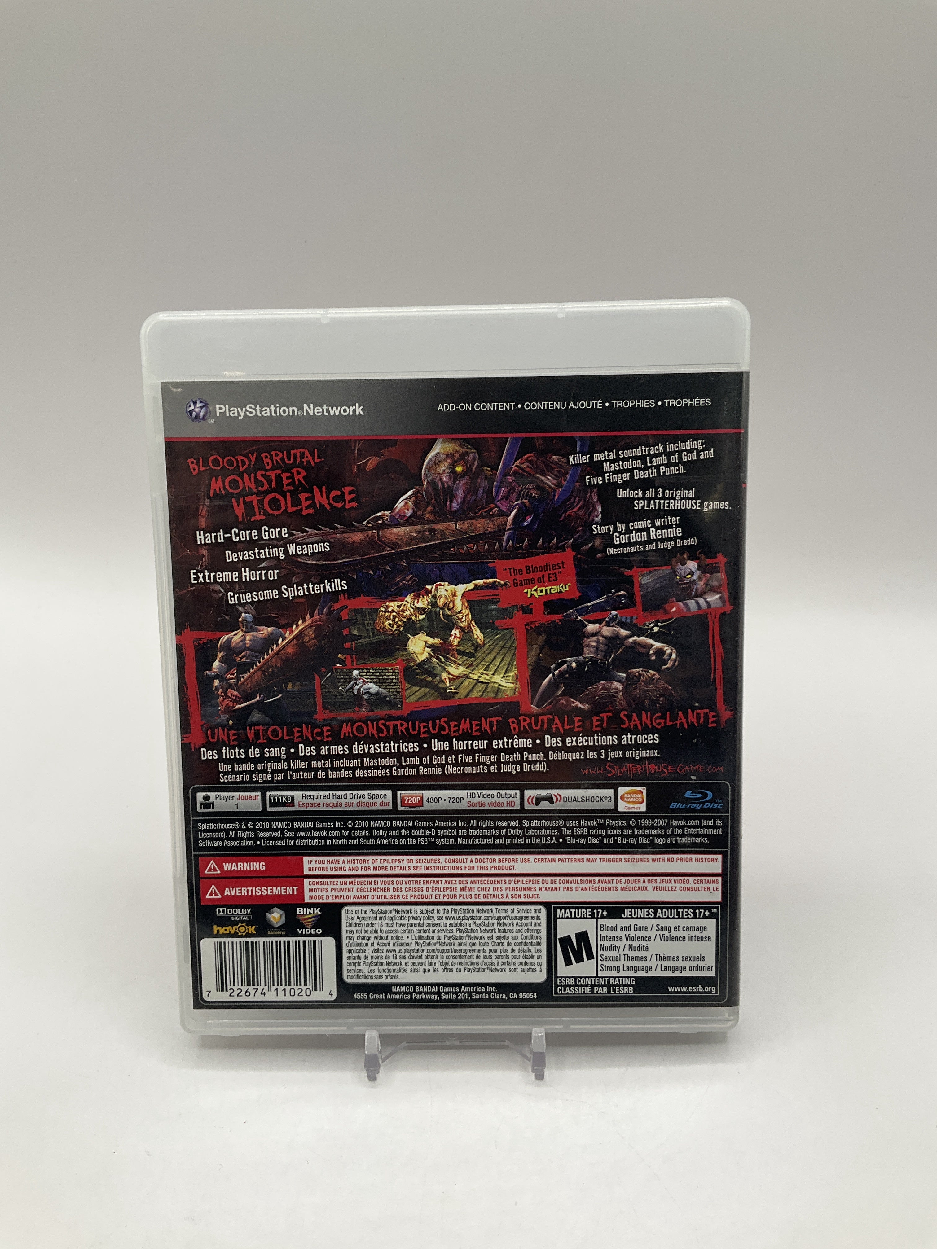 Splatterhouse Playstation 3 Used、Collector Store LLC、kayou