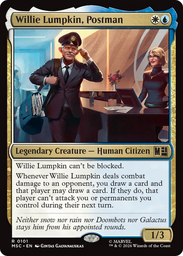 Willie Lumpkin, Postman (Surge Foil) | Marvel Super Heroes Commander、Magic: The Gathering、kayou