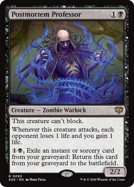 Postmortem Professor (Foil) | Secrets of Strixhaven、Magic: The Gathering、kayou