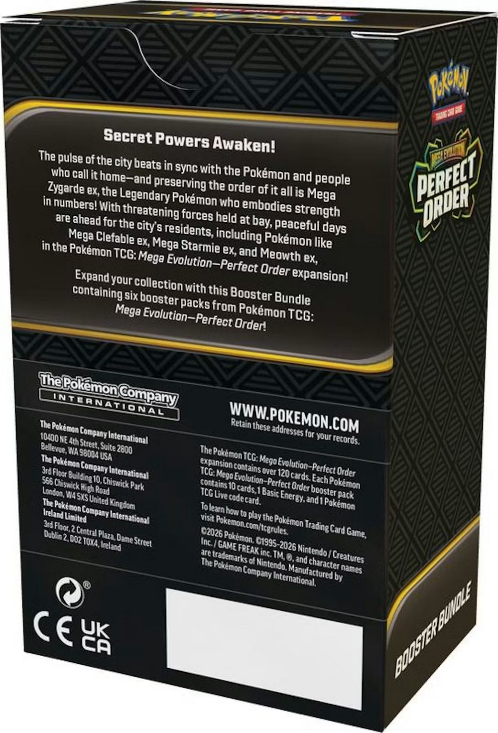 Pokemon: Mega Evolution Perfect Order Booster Bundle (ME03)、Pokemon、kayou
