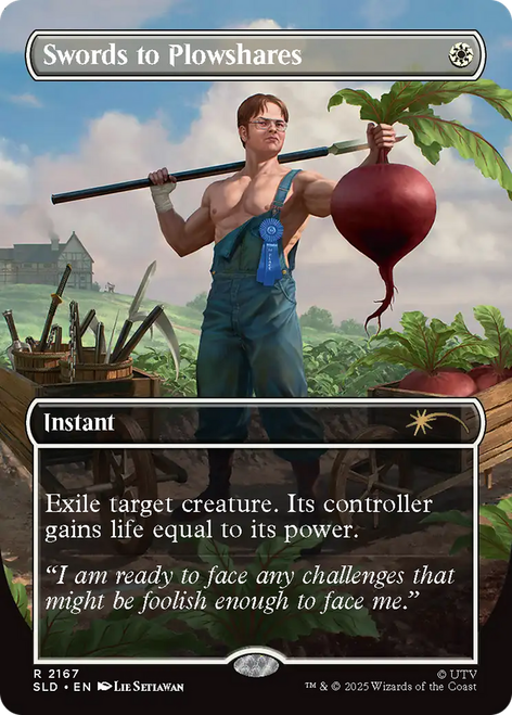 Swords to Plowshares (Foil) (Secret Lair - The Office: Dwight's Destiny) | Secret Lair Drops、Magic: The Gathering、kayou