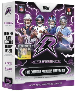 NFL Topps 2025 Resurgence Football Trading Card MEGA Box 6 Packs、ToyWiz、kayou