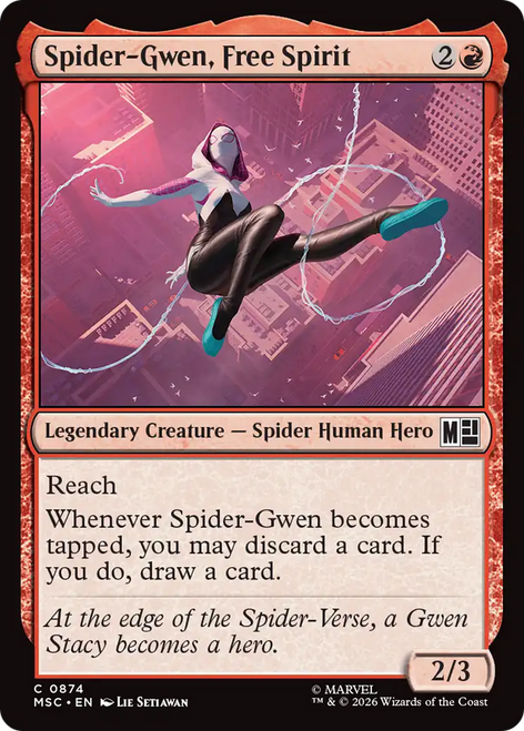 Spider-Gwen, Free Spirit (Foil) | Marvel Super Heroes Commander、Magic: The Gathering、kayou