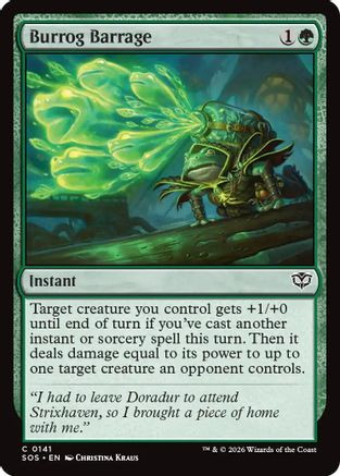 Burrog Barrage (SOS-141) - Secrets of Strixhaven Foil、Wizards of the Coast、kayou