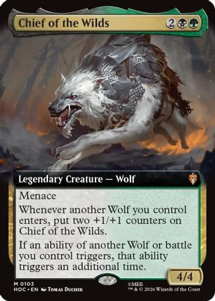 Chief of the Wilds (Extended Art) (HOC-103) - The Hobbit: Eternal-Legal、Wizards of the Coast、kayou
