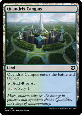 Quandrix Campus (Ripple Foil) (M3C-366) - Modern Horizons 3 Commander Foil、Wizards of the Coast、kayou