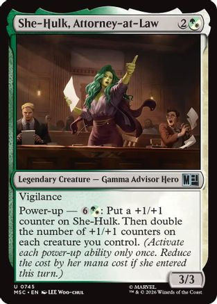 She-Hulk, Attorney-at-Law (MSC-745) - Marvel Super Heroes Foil、Wizards of the Coast、kayou