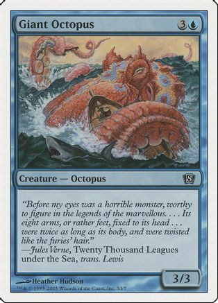 Giant Octopus (8ED-0S3) - 8th Edition、Wizards of the Coast、kayou