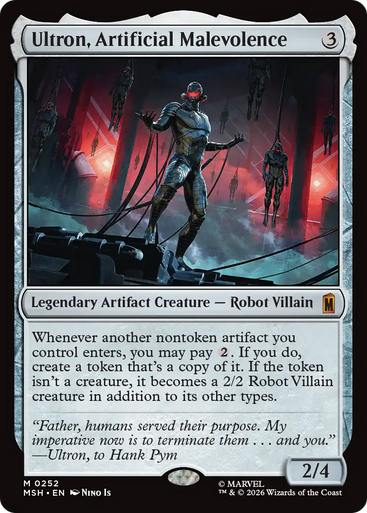 Ultron, Artificial Malevolence (Foil) | Marvel Super Heroes、Magic: The Gathering、kayou