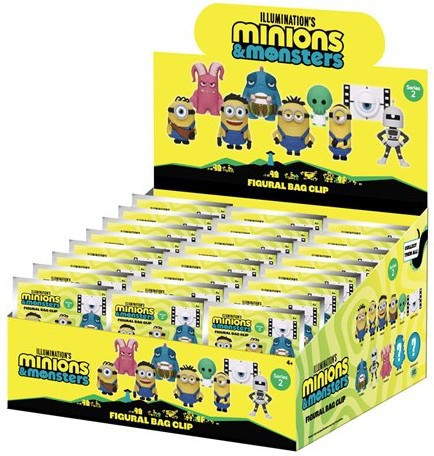 3D Figural Bag Clip Minions Series 2 Mystery Box 24 Packs、ToyWiz、kayou