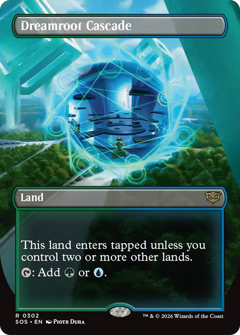 Dreamroot Cascade (Borderless Art) | Secrets of Strixhaven、Magic: The Gathering、kayou