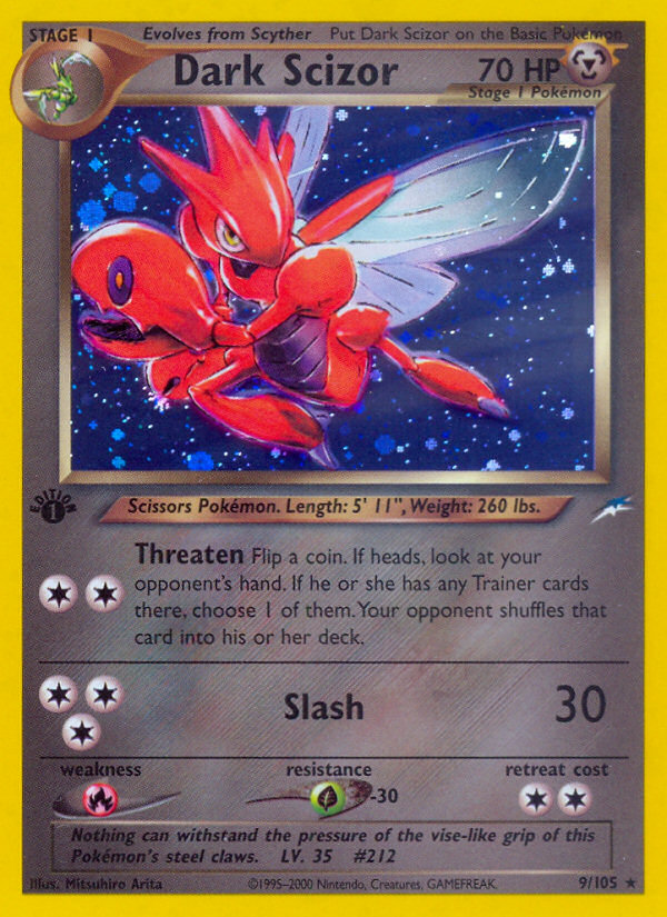 Dark Scizor 9/105 - Neo Destiny Unlimited Holofoil (HP)、The Pokémon Company、kayou