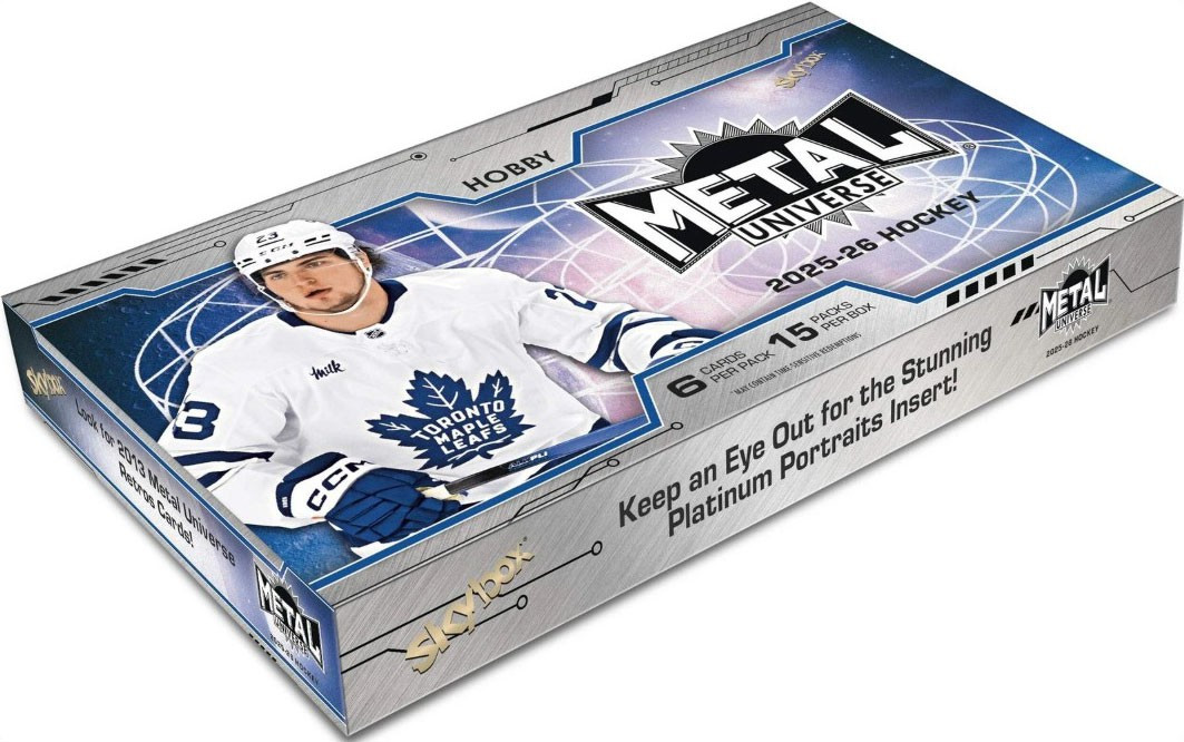 NHL Upper Deck 2025-26 Skybyox Metal Universe Hockey Trading Card HOBBY Box 15 Packs、ToyWiz、kayou