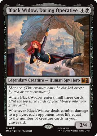 Black Widow, Daring Operative (MSC-831) - Commander: Marvel Super Heroes Foil、Wizards of the Coast、kayou
