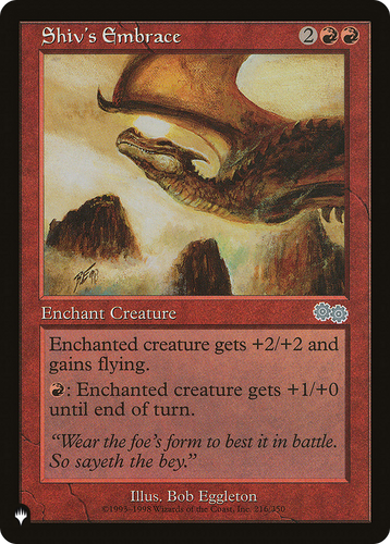 Shiv's Embrace (LIST-216/350) - The List、Wizards of the Coast、kayou