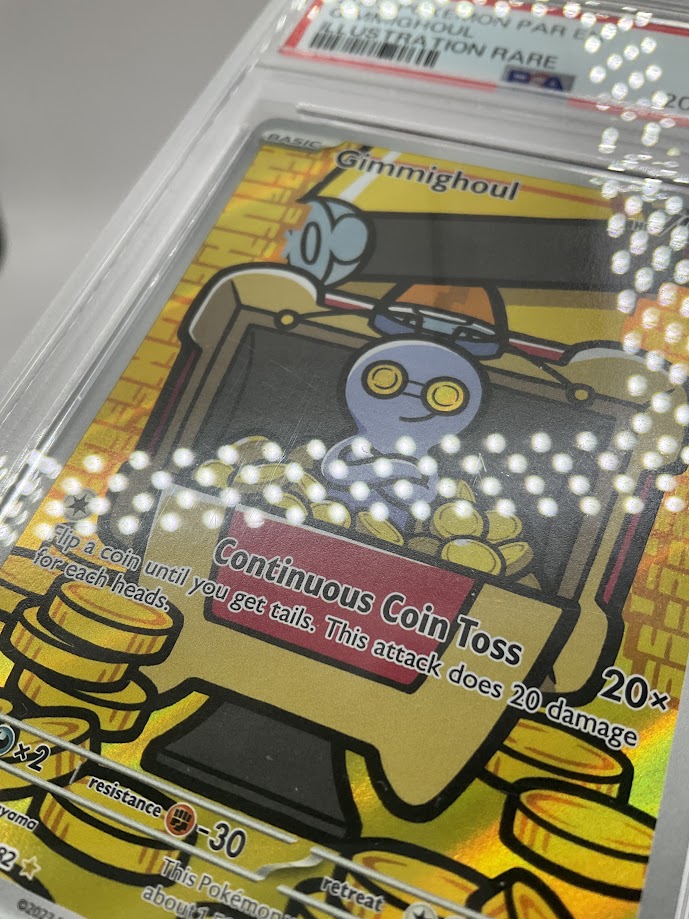 Gimmighoul Pokemon Paradox Rift Illustration Rare #198 PSA 9、Collector Store LLC Gaming、kayou