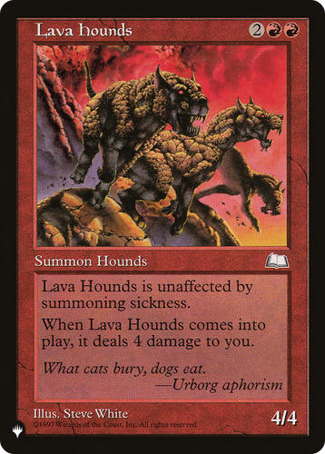 Lava Hounds (LIST-) - The List、Wizards of the Coast、kayou