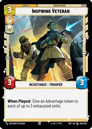 Inspiring Veteran (205/264) - Ashes of the Empire、Fantasy Flight Games、kayou