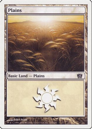 Plains (333) (8ED-333) - 8th Edition Foil、Wizards of the Coast、kayou
