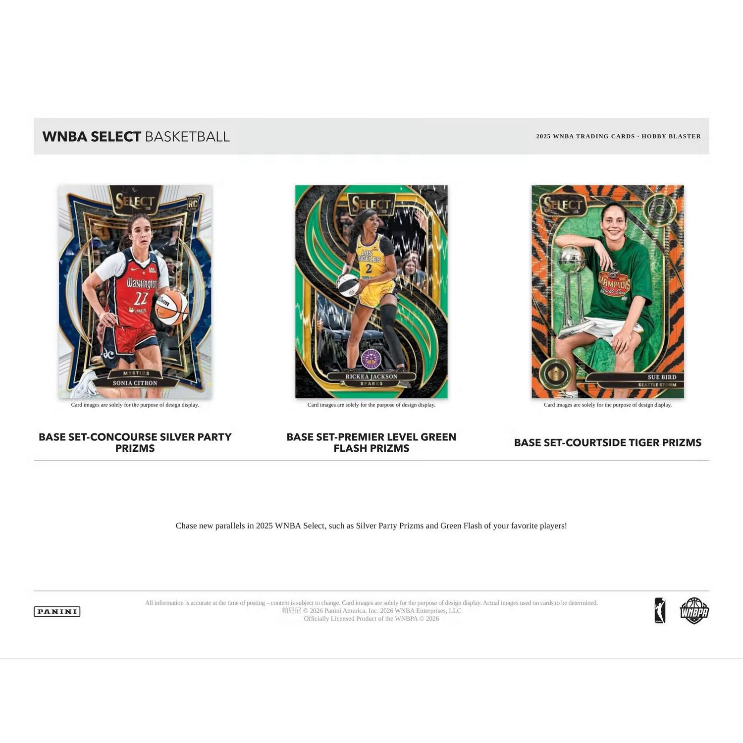 2025 Panini Select WNBA Basketball Blaster Hobby Box、Panini、kayou