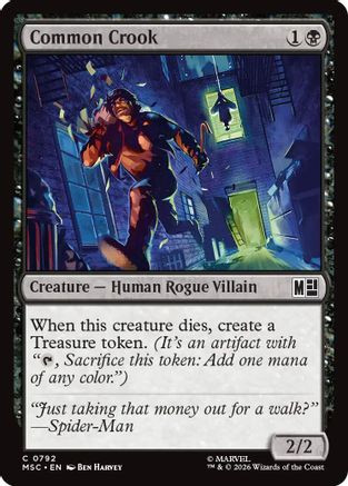 Common Crook (MSC-792) - Commander: Marvel Super Heroes Foil、Wizards of the Coast、kayou