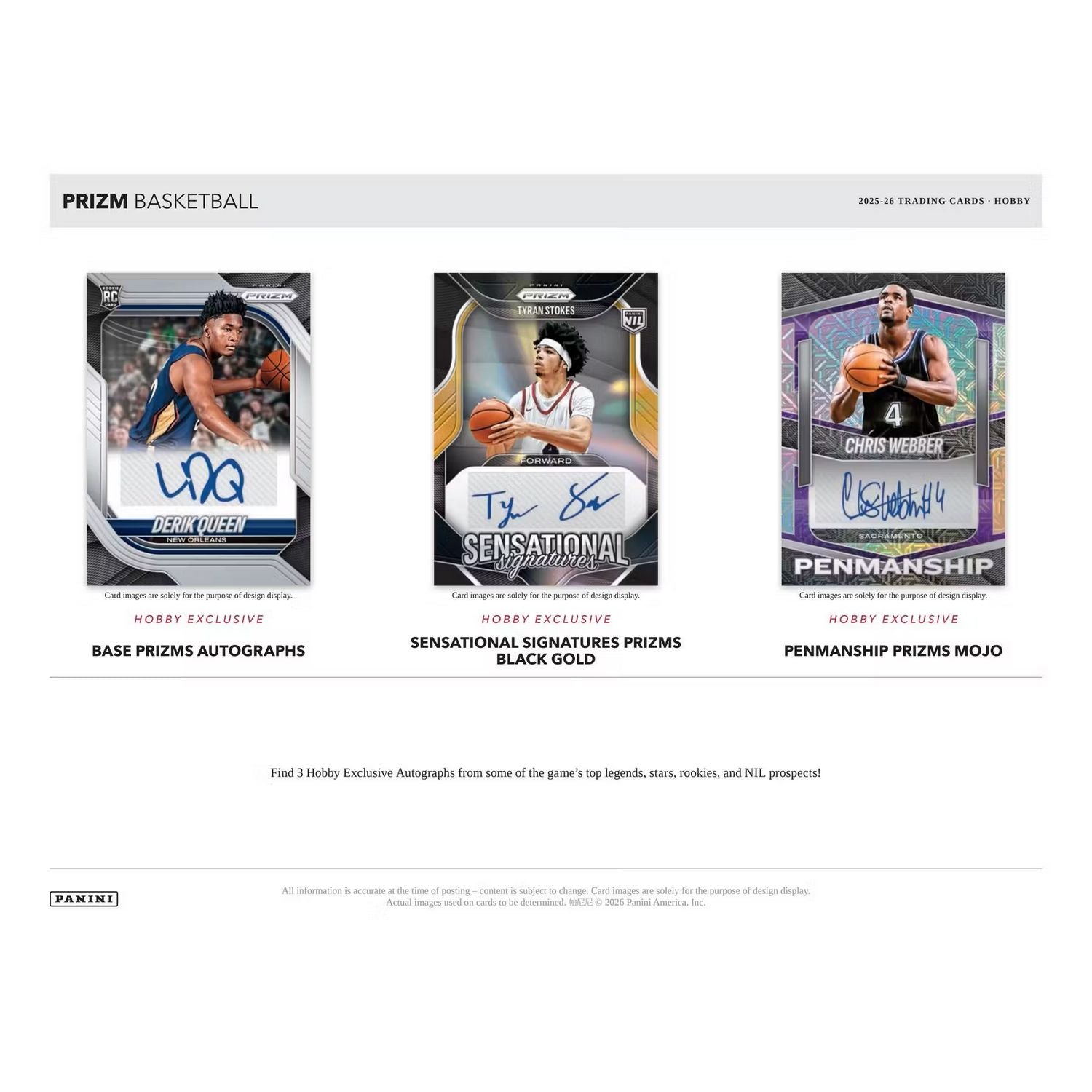 2025-26 Panini Prizm Basketball Hobby Box、Panini、kayou