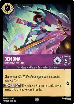 Demona - Betrayer of the Clan (40/204) - Whispers in the Well Cold Foil、Ravensburger、kayou