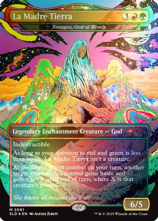 La Madre Tierra - Xenagos, God of Revels (Rainbow Foil) (SLD-2061) - Secret Lair Drop Series Foil、Wizards of the Coast、kayou