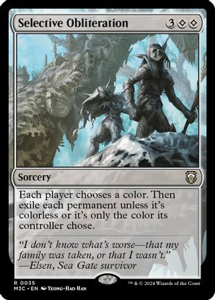 Selective Obliteration (Ripple Foil) (M3C-035) - Modern Horizons 3 Commander Foil、Wizards of the Coast、kayou