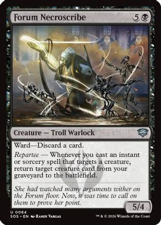 Forum Necroscribe (SOS-084) - Secrets of Strixhaven、Wizards of the Coast、kayou