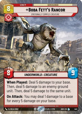 Boba Fett's Rancor - Emotionally Complex Creature (Hyperspace) (443) - Ashes of the Empire、Fantasy Flight Games、kayou