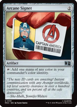 Arcane Signet (0191) (MSC-191) - Commander: Marvel Super Heroes、Wizards of the Coast、kayou
