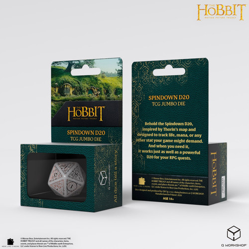The Hobbit Spindown D20 - Radiant TCG Jumbo Die、Q Workshop、kayou