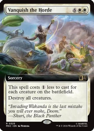 Vanquish the Horde (Extended Art) (MSC-325) - Commander: Marvel Super Heroes、Wizards of the Coast、kayou