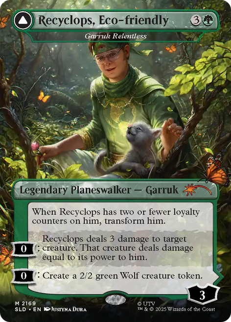 Garruk, Relentless // Garruk, the Veil-Cursed Recyclopse, Eco-friendly // Recyclops, Nature's Vengeance (Secret Lair - The Office: Dwight's Destiny) | Secret Lair Drops、Magic: The Gathering、kayou