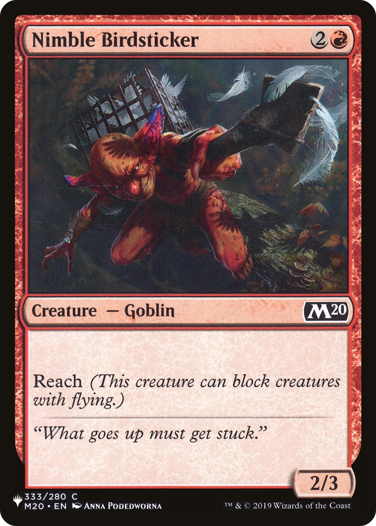 Nimble Birdsticker (LIST-333/280) - The List、Wizards of the Coast、kayou