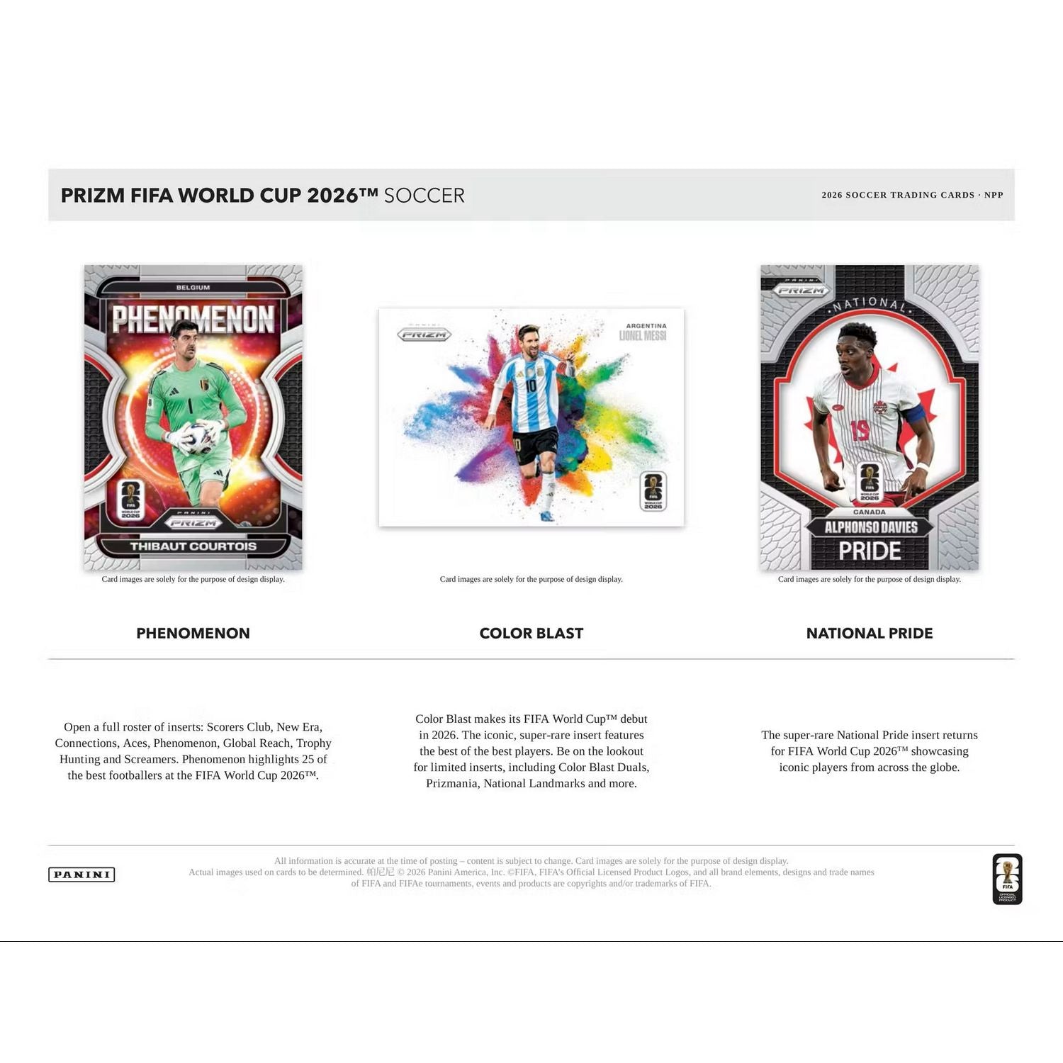 2026 Panini Prizm FIFA World Cup Soccer Blaster Box (Yellow, Purple, Blue & White Prizms!)、Panini、kayou