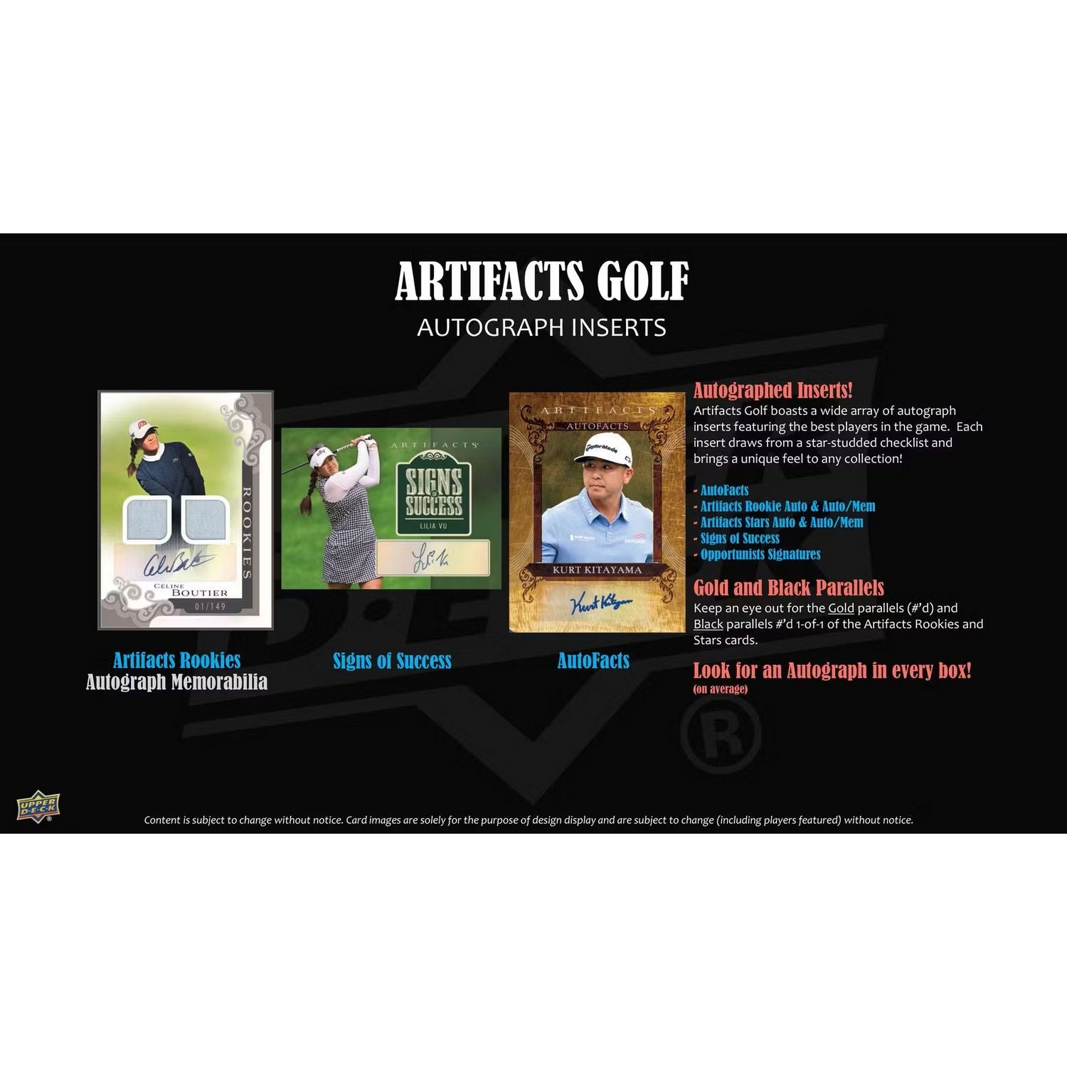 2026 Upper Deck Artifacts Golf Hobby Box *Contact Us To Order*、Upper Deck、kayou