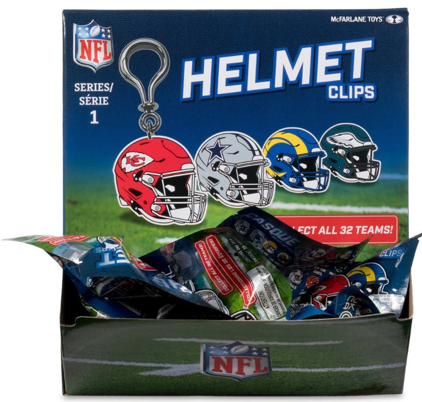 McFarlane Toys NFL Backpack Clipl Helmets Mystery Box 24 Mystery Packs (Pre-Order ships September)、ToyWiz、kayou