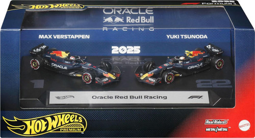 Hot Wheels Premium Formula 1 Team Oracle Red Bull Die Cast Car 2-Pack Set Max Verstappen & Yuki Tsunoda、ToyWiz、kayou