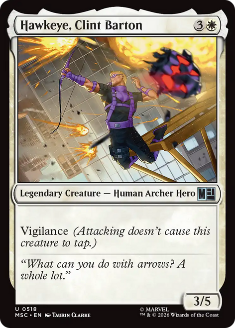 Hawkeye, Clint Barton (Foil) | Marvel Super Heroes Commander、Magic: The Gathering、kayou