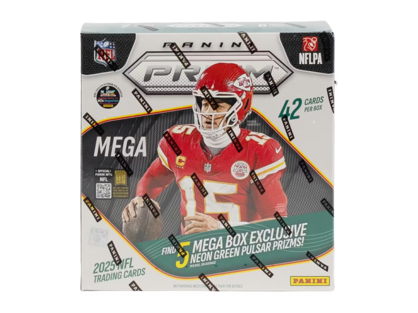 2025 Panini Prizm Football Mega Box (Neon Green Pulsar Prizms)、Panini、kayou