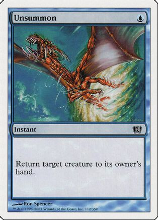 Unsummon (8ED-112) - 8th Edition、Wizards of the Coast、kayou