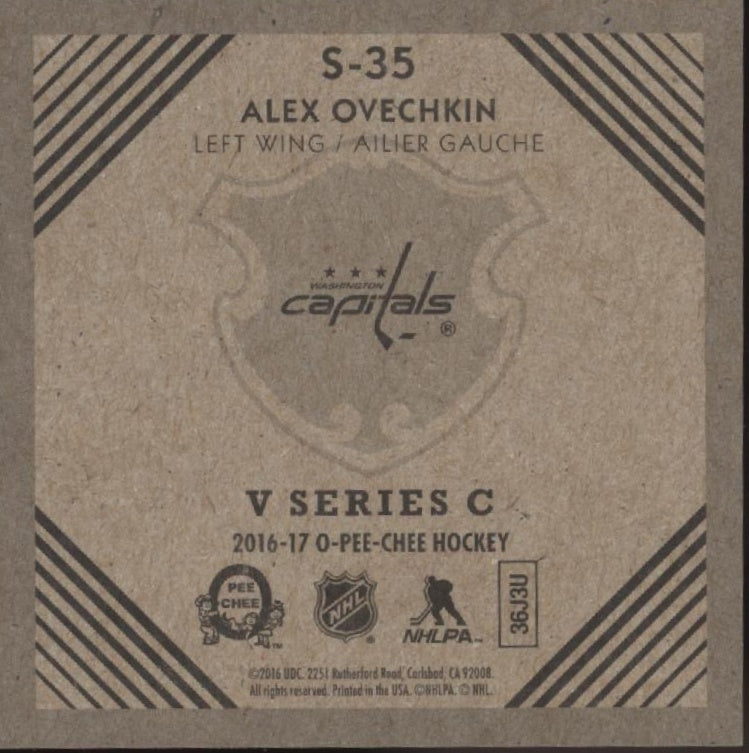 Alex Ovechkin 2016-17 O-Pee-Chee V Series C Mini #S-35、Collector Store LLC、kayou