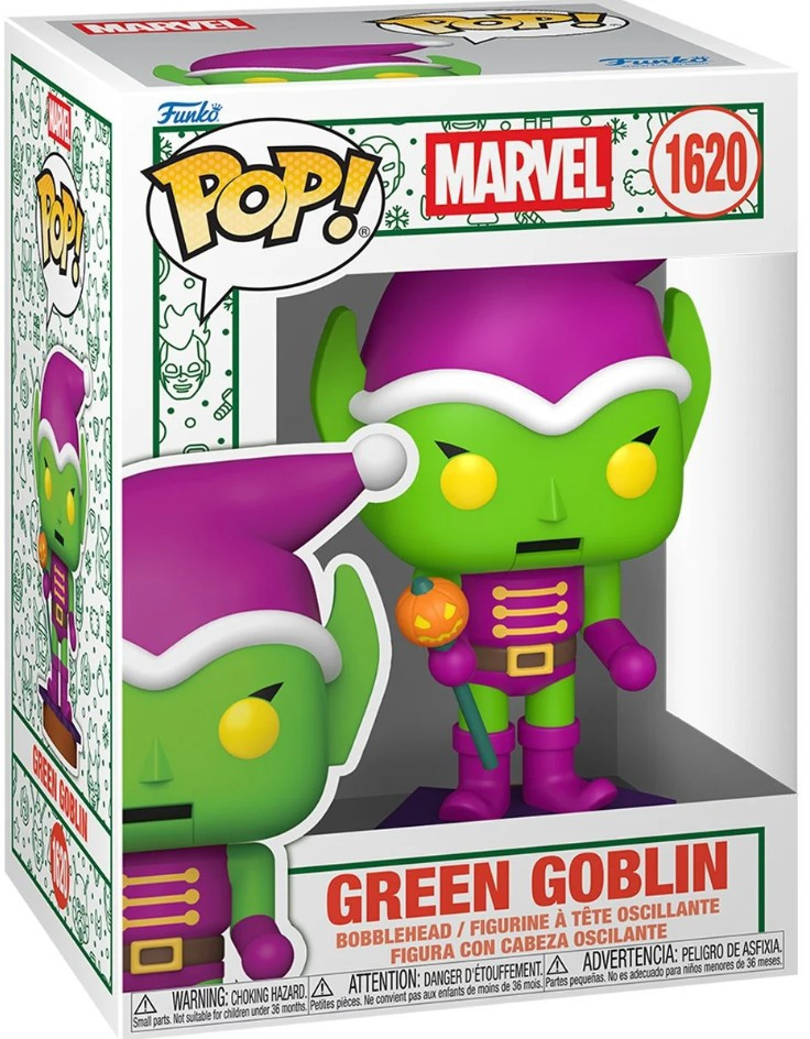 Funko Holiday POP! Marvel Green Goblin Vinyl Figure #1620 Holiday Nutcracker、ToyWiz、kayou