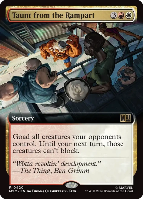Taunt from the Rampart (Extended Art) | Marvel Super Heroes Commander、Magic: The Gathering、kayou