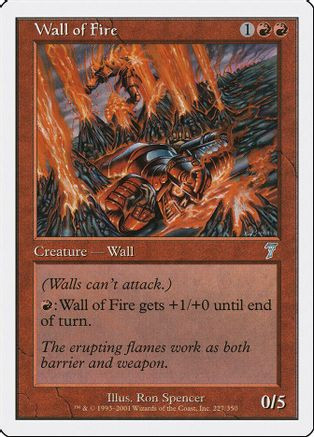 Wall of Fire (7ED-227) - 7th Edition、Wizards of the Coast、kayou